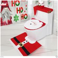 ราคา ปิตาชิโอ ที่รองนั่งชักโครก, มนุษย์หิมะ ทําเอง ผ้าคลุมฝาชักโครกคริสต์มาส, กวางเอลก์น่ารักพิมพ์ชุดฝาชักโครกซานตาคริสต์มาส (25287273682)