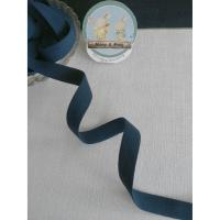 ราคา ริบบิ้นกำมะหยี่ด้าน เนื้อนิ่ม สีน้ำเงิน Stone Blue ขนาด 1.2 ซม. ราคา 1 หลา 15 บาท ริบบิ้นผ้า (4456989830)