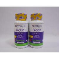 ราคา Natrol, Biotin บำรุง ผิว ผม เล็บ แบบเม็ดอม รส Strawberry Flavor, 10,000 mcg, 60 Tablets (1664976435)