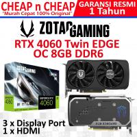 ราคา VGA Zotac RTX 4060 OC 8GB DDR6 128BIT Twin EDGE Gaming Geforce - การ์ด VGA RTX4060 (42120574045)