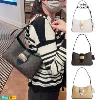 ราคา ของแท้ 100% ✨COACH Eliza Shoulder Bag “กระเป๋าสะพายรักแร้ผู้หญิงรุ่นใหม่ คลาสสิ แฟชั่น กระเป๋าถือ (42070598801)