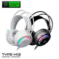 ราคา EGA TYPE H12 หูฟังเกมมิ่ง Gaming Headset มี 2 สี เสียงเสมือน 7.1 ไฟ RGB port USB 2.0 (2 YEARS) (26778494352)