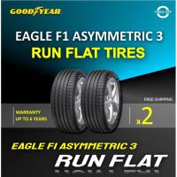 ราคา (ส่งฟรี) GOODYEAR รุ่น EAGLE F1 ASYMMETRIC 3 (2เส้น) ยางใหม่ ปี2022 ยางรถยนต์ รันแฟลต 255/35R19 (19745550126)