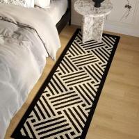 ราคา สไตล์ย้อนยุคพรมข้างเตียงห้องนอนห้องนั่งเล่นห้องเช่าพรมปูพื้นสี่เหลี่ยมสไตล์ใหม่เสื่อเท้าทนสิ่งสกปรก (56900134306)