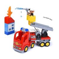 ราคา ♎ Big City Fire Station Building Blocks Set Compatible Legos Duplo DIY Large Kids Educational Toy (25427023965)