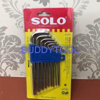 ราคา ประแจตัวแอล ประแจตัวแอลหกแฉก ท๊อกซ์ มีรูกลาง ประแจตัวแอล 10 ชิ้น SOLO No.911 (3861338787)