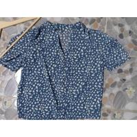 ราคา Aถ372(ถฟต่างบนขวา)#เสื้อหญิงคอวีคอจีนแขสั้นแต่งไหล่จีบลายพิมพ์จุดพื้นฟ้าสดใสใส่สบายๆๆเย็นๆๆ งานป้าย GRL รอบเอว:" รอบอก:3 (24706938919)