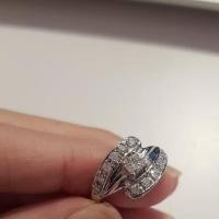 ราคา ขายแหวนเพชรเบลเยี่ยมแท้ ขนาดเพชรรวม50ตังค์ size49 (6136059532)