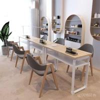 ราคา ที่เรียบง่ายสองชั้นชุดสามคนเล็บโต๊ะโต๊ะเก้าอี้เล็บตารางทําเล็บมือคู่เล็บร้านเดียวญี่ปุ่นตาราง RSSE (41772317177)