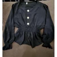 ราคา เสื้อแขนยาว สม็อคเอวชายระบาย พร้อมส่ง (29509739804)