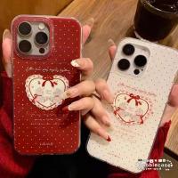 ราคา เคส Oppo A55 A11 A3s A54 A3 A15 A12 A7 A3X A16 A5s A60 A5i A3Pro A58 A52 A17 A18 A38 เรโทรโพลก้าดอทหมีปก IMD ของสาวๆ (54400046177)