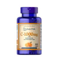 ราคา พร้อมส่ง EXP 02/26 Vitamin C-1000 mg with Bioflavonoids and Rose Hips100 เม็ด Puritan's Pride (42752783652)
