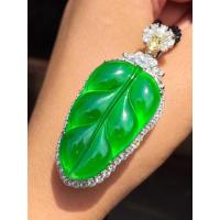 ราคา จี้หยกธรรมชาติพม่าเมล็ดน้ำแข็งหยางสีเขียวเต็มรูปแบบหยกต้นไม้ใบจื่อพระพุทธเจ้ากงเจ้าแม่กวนอิมจี้ทองคำฝัง (29410834039)