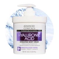 ราคา Advanced Clinicals Hyaluronic Acid Moisturizer Body Cream W/Vitamin E | Hydrating Cream & Body Lotion สําหรับผู้หญิงและผู้ชายเพื่อช่วยปรับปรุงดูริ้วรอย, ผิวแห้ง, เครปมองสกี (55902008788)