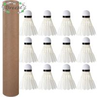 ราคา BREEZE 3/6/12 ชิ้นลูกแบดมินตัน, ลูกขนไก่แบดมินตันมืออาชีพที่ทนทาน, อุปกรณ์เสริมกีฬา Stable เทรนเนอร์แบดมินตันในครัวเรือน (27134542789)