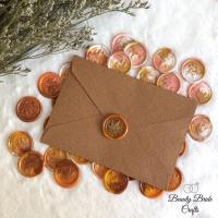 ราคา 【พร้อมส่ง/ไม่รวมซอง】ตราประทับครั่งสำเร็จรูป ลายใบเมเปิ้ล โทน ส้มขาว / ส้มน้ำตาล ขี้ผึ้ง Wax Sealing สำหรับติดซองจดหมาย (22215561016)