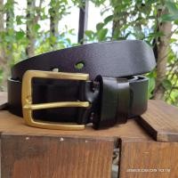 ราคา เข็มขัดหนังแท้ 100%หัวทองเหลือง เข็มขัดหัวทองเหลือง SB0538mm.(1.5") (3945795991)