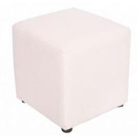 ราคา Stool เก้าสตูลทรงเหลี่ยมหนังสีขาว ST 081 (28055029014)