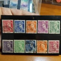ราคา แสตมป์เก่าฝรั่งเศส ปี 1938-1942/ Mercury/ ชุด 12 ดวง (29419613734)