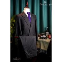 ราคา Burberrys ชุดสูท - Two-piece suits Double-Breasted Wool Dark Gray (24820655390)