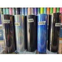 ราคา HoneyComb Laser Hybrid Sticker/สติ๊กเกอร์ใสพร้อม Wasp Nest Motif ราคาต่อ 50cmx30cm (46651948309)