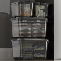 ราคา กล่องเก็บเสื้อผ้าขนาดใหญ่ กล่องเก็บของว่างตะกร้าพลาสติก กล่องเก็บของขนาดใหญ่ กล่องเก็บของโปร่งใส (26835385997)
