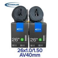 ราคา Schwalbe ยางในจักรยาน 26x1.00/1.10/1.25/1.35/1.40/1.50 (25/40-559) AV 40mm American Valve AV12A ยางคุณภาพเยอรมัน. (47501971175)