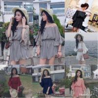 ราคา ชุดจั้มเอว กางเกง ผ้าชีฟอง (4014777894)