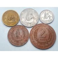 ราคา เหรียญ British Caribbean Territories, 1955-1964, 1 - 25 Cents, QEII, 5 Coins LOT, จำนวน 5 เหรียญ, Free Shipping, ส่งฟรี (25588545589)