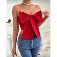 ราคา เกาะอกสีแดงแต่งโบว์ใหญ่ (45952327895)