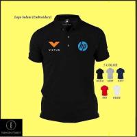 ราคา ไมโครไฟเบอร์แห้ง Fit แห้งเร็ว Jersi Jersey Polo T เสื้อโลโก้ Sulam เย็บปักถักร้อย HP Victus Hewlett-Packard FFP62 (40807591534)