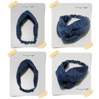 ราคา Tommy Crafts ผ้าคาดผมแบบไขว้ผ้าฝ้ายสโตนวอช Stonewashed cotton turban twist Headband (22056379356)