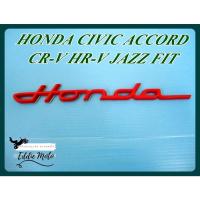 ราคา LOGO EMBLEM "RED" Fit For HONDA CIVIC ACCORD CR-V HR-V JAZZ FIT // โลโก้ ตัวอักษร ติดรถ "สีแดง" (14823347521)