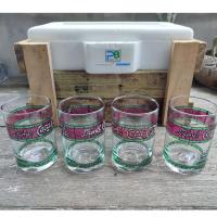 ราคา ขายของสะสมแก้วโค๊ก ลายเก่า สวยงามของสะสม ของแท้ งานสะสม ขนาด 250 ml ชุด 4 ใบ (12190685594)