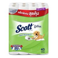 ราคา Scott สก๊อตต์ กระดาษชำระ ความยาวพิเศษ (40ม้วน) กระดาษทิชชู่ ทิชชู่ม้วน ทิชชู (29729807823)