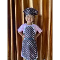 ราคา ผ้ากันเปื้อนเด็ก 1 ชุด ( ผ้ากันเปื้อน + หมวก ) / ผ้ากันเปื้อนเด็กอนุบาล (43723565052)