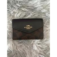 ราคา กระเป๋าใส่บัตร Coach สีน้ำตาลเข้มลาย C (18884638603)