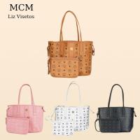 ราคา ของแท้ 100%MCM Liz Visetos แบบเซตแม่ลูก Tote Bag แบบถือและสะพายข้าง ไบนารี (27643237452)