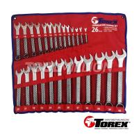 ราคา TRCBS26 ประแจแหวนข้างปากตายชุด 6-32 มม.(26ตัว/ชุด) "TOREX"สินค้าประเทศเยอรมัน รับประกันสินค้าแท้100% (7245078468)