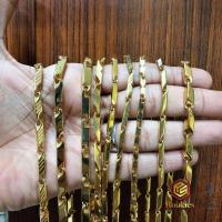 ราคา สร้อยคอไทเทเนี่ยมผู้ชายรุ่นข้าวและทองบล็อก (51650275794)