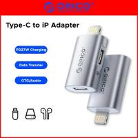 ราคา ORICO USB-C OTG Adapter (การชาร์จ 27W/ข้อมูล/เสียง) เข้ากันได้กับ iPhone, iPad, AirPods, แท็บเล็ต (41068991224)
