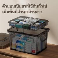 ราคา กล่องยา กล่องปฐมพยาบาล กล่องพยาบาล การออกแบบที่เรียบง่ายความจุสูง พร้อมที่จับ มี 2 ​​ขนาดให้เลือก มีซ้อนได้ อเนกประสงค์ (27784668727)