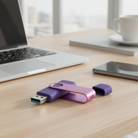 ราคา แฟลชไดร์ฟ OTG 2-in-1 ความจุ 4GB 8GB แบบหมุนได้ ใช้งานร่วมกับสมาร์ทโฟน, พีซี, ทีวี, ลําโพง (54350194798)