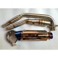 ราคา คอท่อบอม Yamaha New R15 พร้อมปลายท่อ SC เงาทั้งใบ สีไทเท เสียงดีแน่น (29034989085)