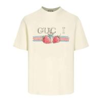 ราคา GUCCI6845 สไตล์ใหม่ All-Match ตัวอักษรผ้าฝ้ายแท้คลาสสิกแขนสั้นลําลองพิมพ์ผู้ชายผู้หญิง (52802301174)