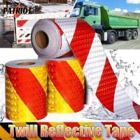 ราคา [อัตโนมัติ&3ค]เทปเตือนสะท้อนแสง1/2/3ม้วนสติกเกอร์นิรภัยการมองเห็นสูง, ไวนิลกาวทนสภาพอากาศยาว 3ม สําหรับจักรยานกล่องจดหมายรถยนต์, แดงขาวเหลือง (43925314077)