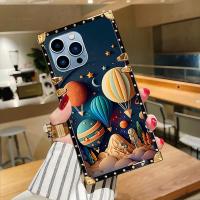ราคา ปลอกสําหรับ iPhone17 iPhone 17 16 15 14 13 pro max 17air 17pro 16pro 15 PLUS หรูหรา Anti drop เคสโทรศัพท์ G128 สีสัน Planet ฝาครอบ (40719239260)