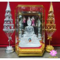 ราคา พระเชียงแสนแก้วใส ของวัดท่าซุงผ่านพิธีพุทธาภิเษกแล้วขนาดหน้าตัก 3 นิ้วฐานมีรูปหลวงพ่อฤาษีพร้อมตู้กระจก (3373873028)