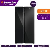 ราคา Electrolux ตู้เย็น Side by Side 22 คิว Inverter (สีดำกระจก) รุ่น ESE6205B-B (41156711084)