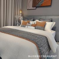 ราคา Model Room B & B ยุโรป American Villa ผ้าปูที่นอนสีส้ม Series Kit Theme ชุดสี่ชิ้นผ้าปูที่นอนโรงแรมหรูหรา LELO (57501589666)